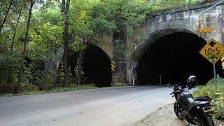 Motorcycle Ride Trough "The Twin Tunnels", Valley Creek Road, Downingtown Wierd Pennsylvania