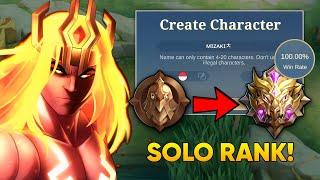 LAPU-LAPU 100% WINRATE FROM WARRIOR TO MYTHIC!? (Germancut only!)