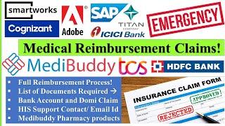 TCS Medibuddy Medical Claims Reimbursement | Domiciliary Claim, 6000 Cashless products, #tcs #claim