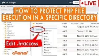 Stop PHP Execution in a specific Folder ! htaccess Trick [LIVE]