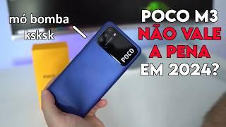 Xiaomi POCO M3 o smartphone "bonitão"  VALE A PENA em 2024? | Análise / Review