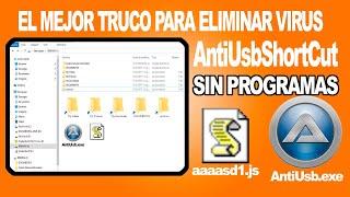 COMO ELIMINAR VIRUS  "AntiUsbShortCut" SIN ANTIVIRUS  EN WINDOWS 10