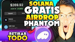 SOLANA GRATIS PARA TODOS!!!NUEVO AIRDROP DE PHANTOM WALLET PODRIA PAGAR MUCHO DINERO PASO A PASO