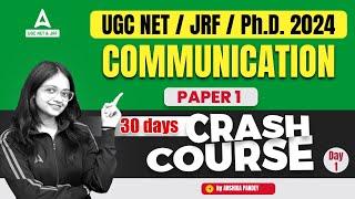 Communication UGC NET Paper 1 | UGC NET Crash Course Day #1 By Anshika Pandey