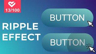 Button Ripple Effect On Click With CSS & Vanilla JavaScript | Project #13