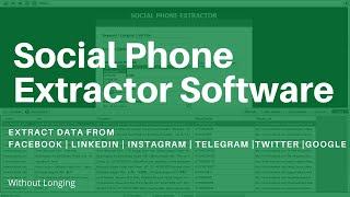 Social Phone Extractor