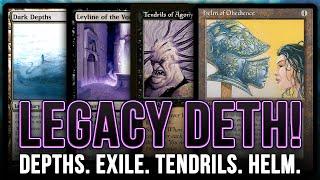 LEGACY DETH! Dark Depths, Exile, Tendrils of Agony, Helm of Obedience combo | Magic: The Gathering