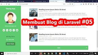 Tutorial Laravel 7 - Membuat Blog #05