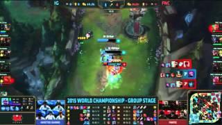 Huni Riven quadra kill - IG vs FNC - S5 worlds