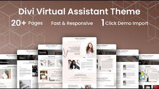 Divi Virtual Assistant Child Theme - One Click Demo Installation