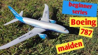 Beginner RTF mini QF008 Boeing 787 RC plane jet gyro flight self stabilization