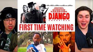 REACTING to *Django Unchained* THIS IS BRUTAL!! (First Time Watching) Tarantino Movies!