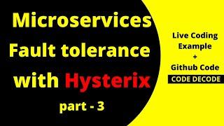 Hystrix circuit breaker And Fault Tolerance in Microservices Spring boot |Microservices in Java