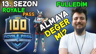 DEĞER Mİ? 13. SEZON ROYALE PASS 100 level FULLEDİM! PUBG Mobile