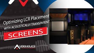 Optimizing LCR Speaker Placement with Acoustically Transparent Screens