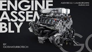 Lamborghini Huracan, Audi R8 5.2 engine assembly by GTT