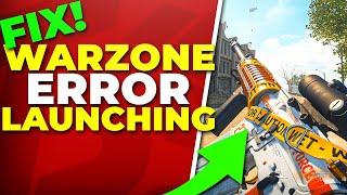 Fix Call of Duty Warzone an Error Has Occurred While Launching the Game