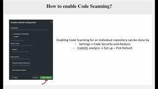 How to Enable Code Scanning in GitHub - GitHub Advanced Security