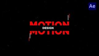 Motion Graphics Title Animation | After Effects Tutorial in Hindi  - Motion Rex