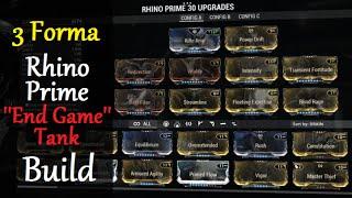 Warframe Builds - Rhino Prime Sortie Tank Build (3 Forma)