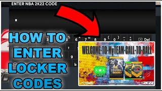 How to Enter Locker Codes on NBA 2K22 Myteam!