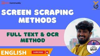 UiPath | Screen Scraping Methods | Full Text | OCR method | English | Yellowgreys