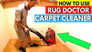 How To Use A Rug Doctor Carpet Cleaning Machine. Real Life DIY.