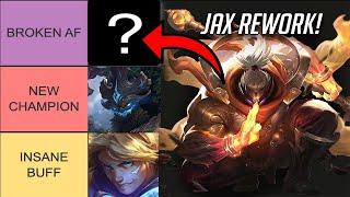 WILD RIFT TIER LIST 5.1C *UPDATED* - MAOKAI + JAX REWORK