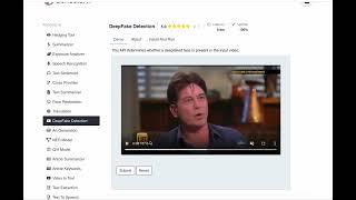 Deepfake detector on GenesisAI platform