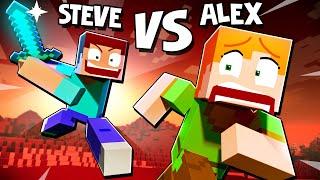  ANGRY STEVE vs. ANGRY ALEX - Minecraft Animation Music Video