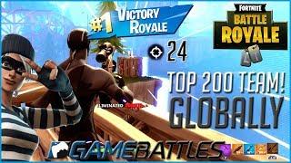 COMPETITIVE FORTNITE VS TOP 200 PLAYERS - (Fortnite Battle Royale GameBattles 2v2) (Full Gameplay)