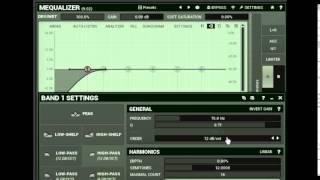 EQ Setup with MEqualizer in Ardour