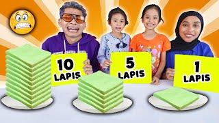 TANTANGAN MAKAN 1 LAPIS, 5 LAPIS, ATAU 10 LAPIS‼️