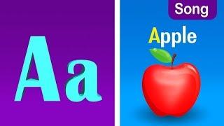 Phonics Song with TWO Words - A For Apple - ABC Alphabet Songs with Sounds for Children