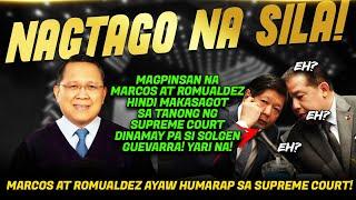 OMG! KAKAPASOK LANG JUSTICE JAPAR DIMAAMPAO SINAGOT SI MARCOS AT ROMUALDEZ NA TAKOT DAMAY SI SOLGEN!