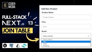 Next.js 13 CRUD Tutorial with Join Table (Prisma + PostgreSQL)