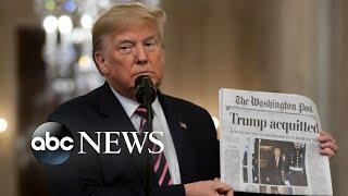 Trump celebrates victory in impeachment trial l ABC News