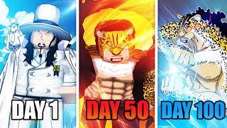 Spending 100 Days as ROB LUCCI in Fruit Battlegrounds - Roblox
