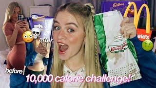 10,000 CALORIE CHALLENGE! GIRL vs FOOD *massive cheat day*