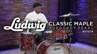 Ludwig Classic Maple Limited Edition Drum Set 20/12/14 - Burgundy Pearl (L84023AXBY)