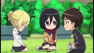 annie and mikasa fighting over eren