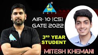 Interaction with Toppers || Mitesh AIR-10(CS), Our Student, with #GC_Sir