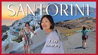 Ultimate 7 day itinerary for Santorini 2024 l Best things to do in Santorini for the first time vlog