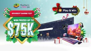 Win Prizes up to $75,000 in Easy Steps | Play and Win with BlueStacks