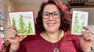 Stampin’ Up! Painted Trees & Decorative Trees Christmas Cards #stampinup #cardmaking