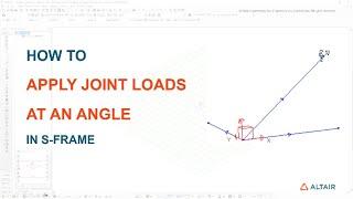 How to apply joint loads at an angle using Altair® S-FRAME®