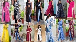 40 Most trendy and fashionable long kurti with jeans 2022 | best kurti designs for summer |