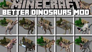 Minecraft DINOSAUR ZOO HOUSE MOD / SPAWN DINOSAURS TO BREED AND TAME FOR BABY MOBS ! Minecraft Mods