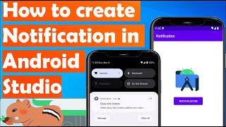 how to create notification in android studio