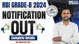 RBI Grade - B 2024 |  Notification Out Complete Details | by Abhishek Sir